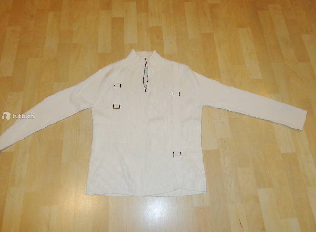 2 weisse Pullover neu