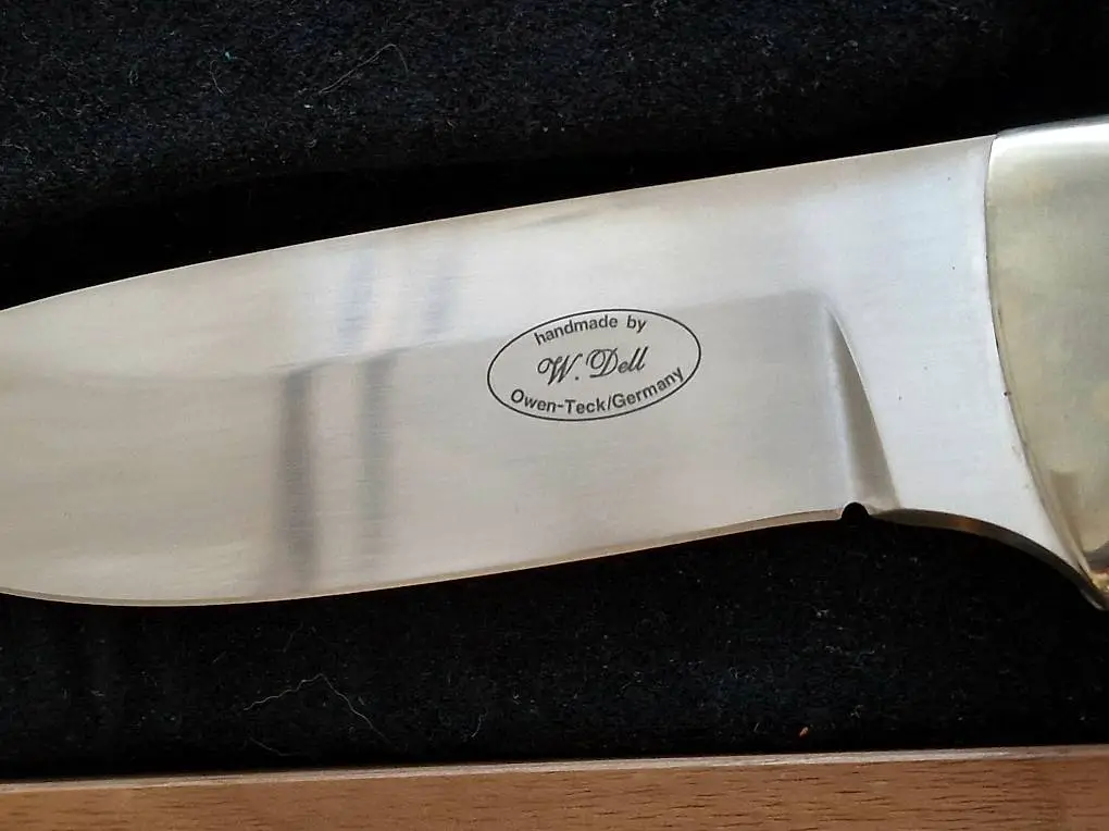 Jagdmesser Wolfgang Dell Mammut Elfenbein Griff