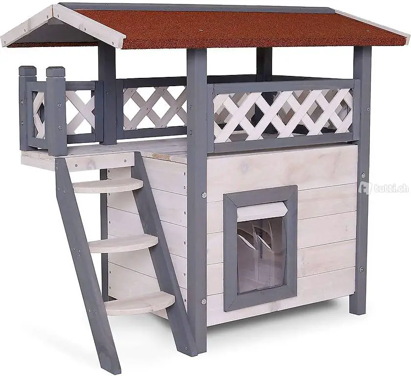  Katzenhaus Lodge Holz für Katzen