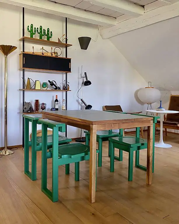 Tisch Esstisch Auszugtisch 60er Jahre Linoleumtisch