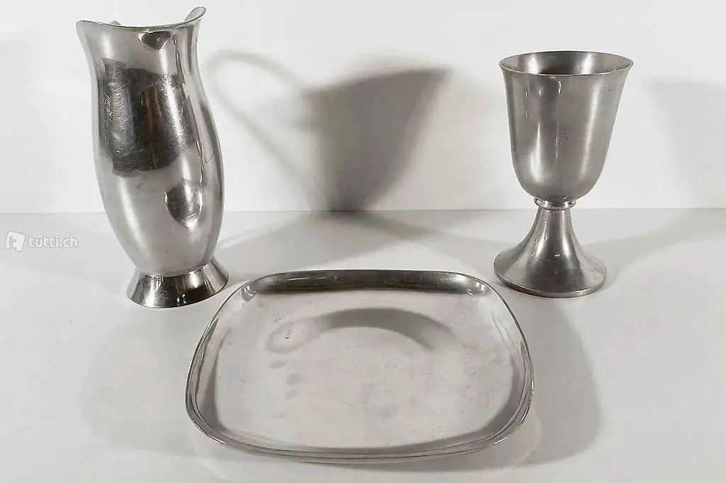  Messkelch Messkrug Messteller aus Zinn