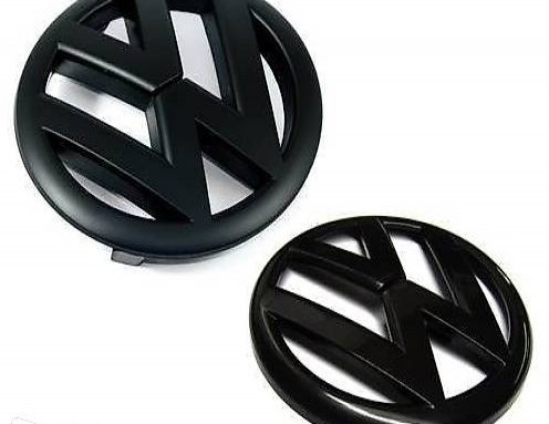 Insigne/ logo avant et arrière VW en noir brillant