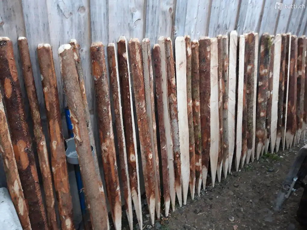 Holzpfahl, Pflock, Stickel, Mast, Pfosten, Zaun, Stuud