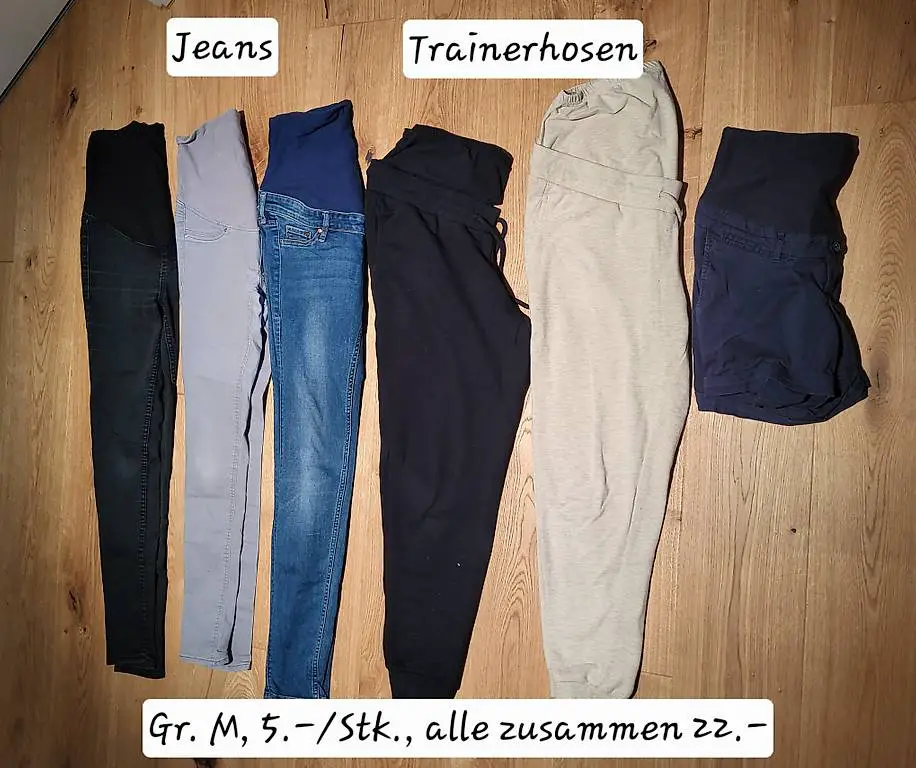 Schwangerschaftshosen, Umstandshosen Gr. M