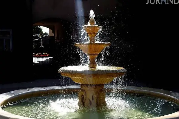  SPRINGBRUNNEN GARTEN DEKO BRUNNEN ITALIANO 180 CM STEINGUSS