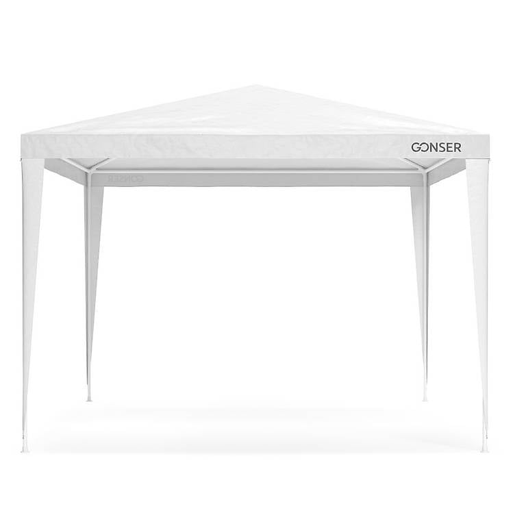 Gartenpavillon Partyzelt 3 x 3 m weiss 2er