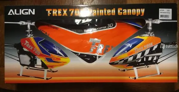 ALIGN T-REX 700 NITRO PAINTED CANOPY / HAUBE HC7019T