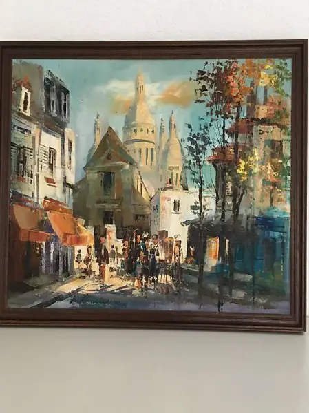 Bild Ölbild auf Leinwand Paris Montmartre