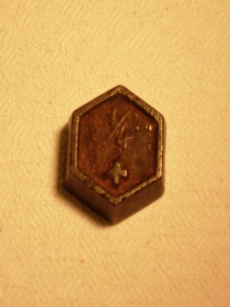  Gewicht 1/4 Pfund 1855 mit Schweizerkreuz