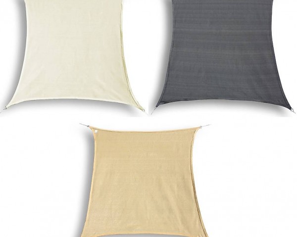  Sonnensegel Rechteck 3x6m, 3 Farben