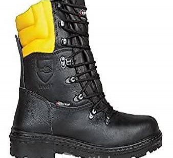  SRC Sicherheitsstiefel mit Schnittschutz, schwarz, Grösse 42