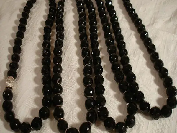 Halsketten, Onyx, Unikat, neu