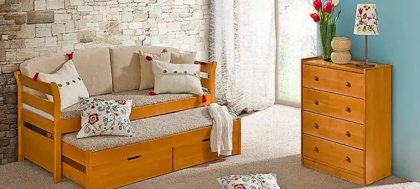  BETT MIT BETTKASTEN DOPPELBETT 2 X BETTEN KINDERBETT NEU