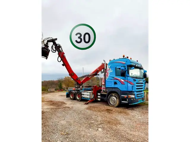 scania, r580 cb 6x4, kran