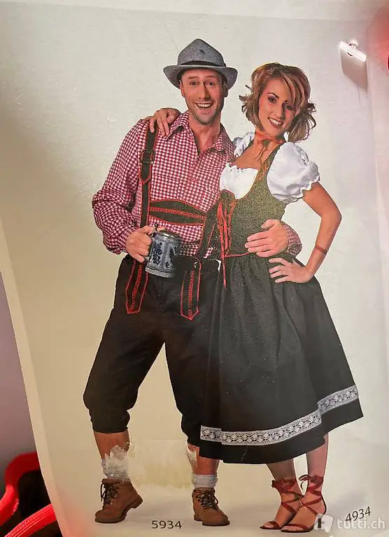 M NEU Dirndl Rock Bluse Kleid sexy Kostüm Oktoberfest +Style