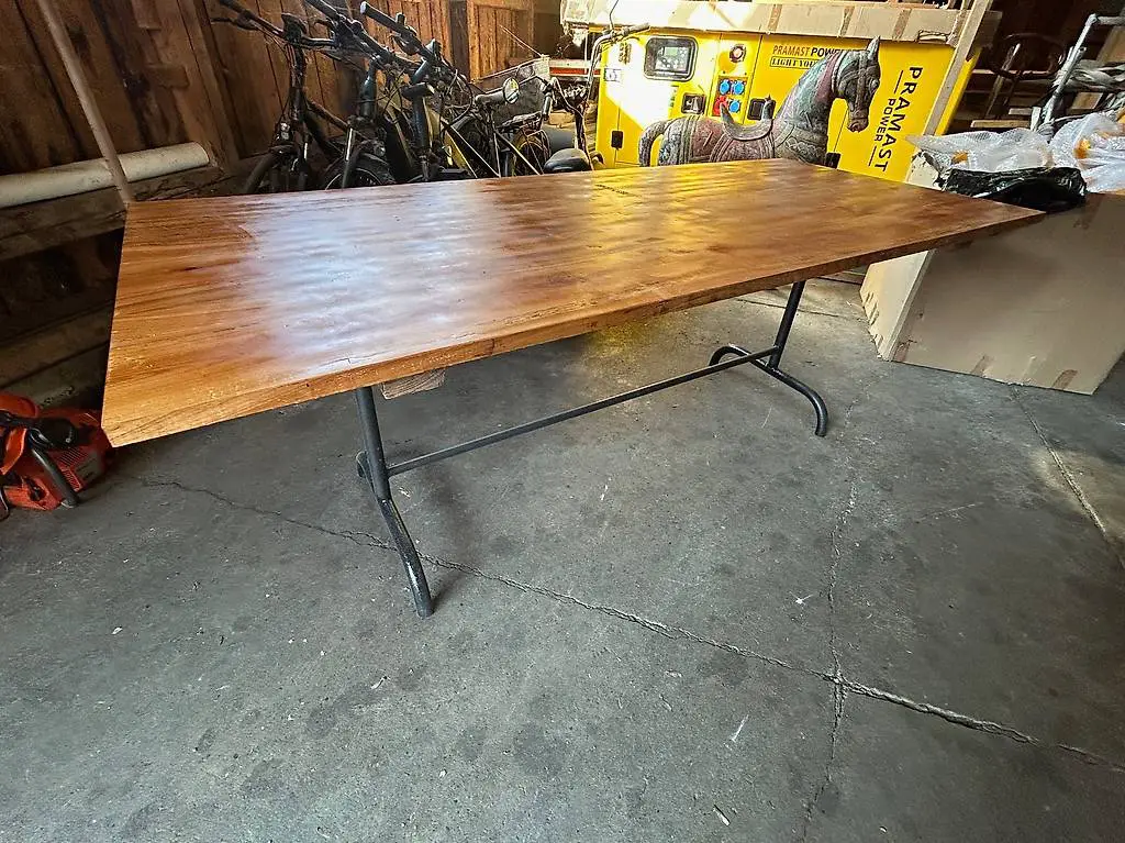 Kirschbaum Tisch zum Abklappen, 210 x 91 cm Beizentisch