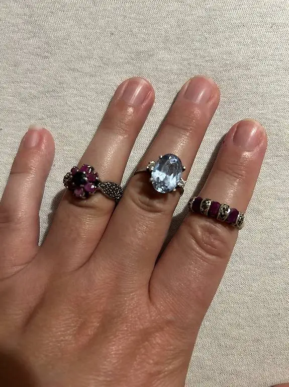 alte Jugendstil, Vintage Ringe, echt Silber