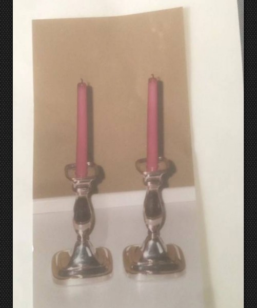 Kerzenständer antik old sheffield plate england versilbert