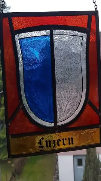 Wappen Scheibe 25cm zu 20 cm