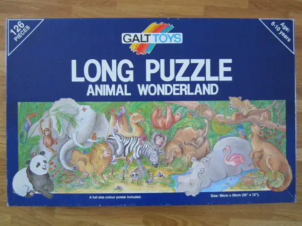  Long puzzle Animal Wonderland (126 pièces) - Galt Toys