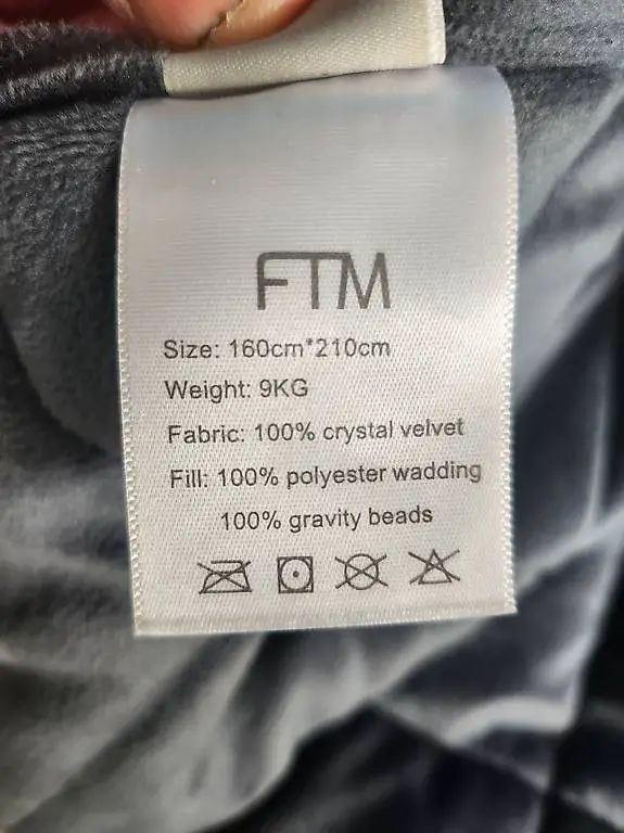 Gewichtsdecke 9kg, 160 x 210