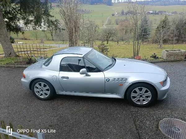 Gepflegter BMW Z3 Hardtop/Cabrio 1997 mit 140 PS in grau