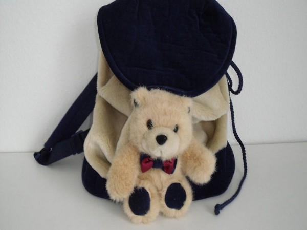 hochwertiger Kinder-Rucksack mit Bär