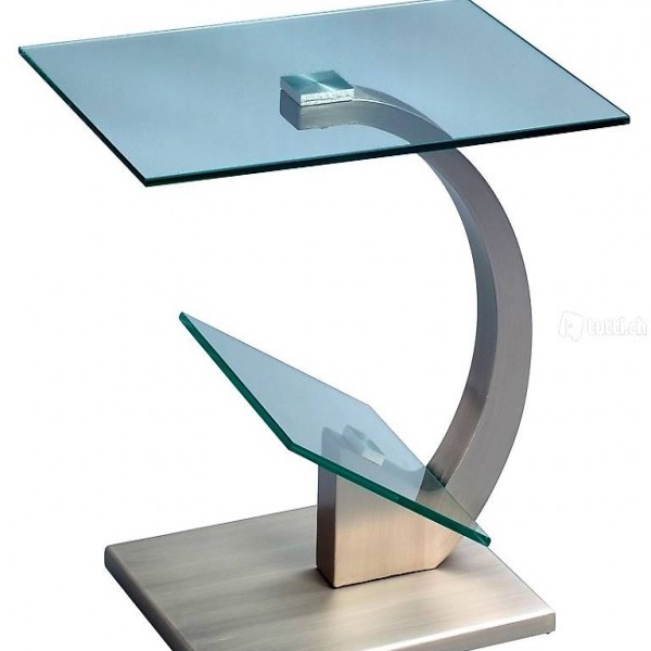  Beistelltisch Divina, Metall Edelstahloptik