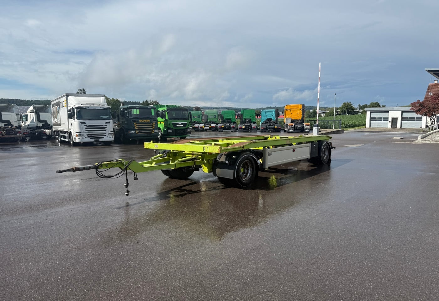 HAR 18.70 LS Muldenanhänger, Wechselrahmen / Containerchassis