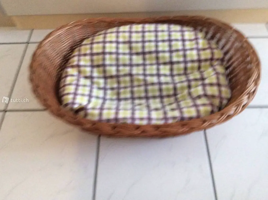 Hunde - Katzen - Korb mit Kissen