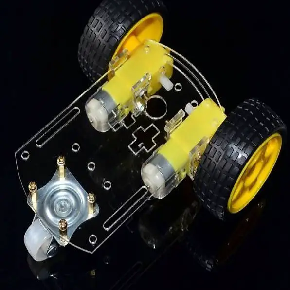  Roboter Chassis Kit mit 2 Motoren und Rädern