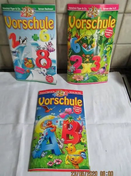  Vorschul-Tiger & Co 3 mal 64 Seiten , spielerisches Lernen