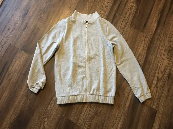 Leichte Jacke Hoodie hellgrau