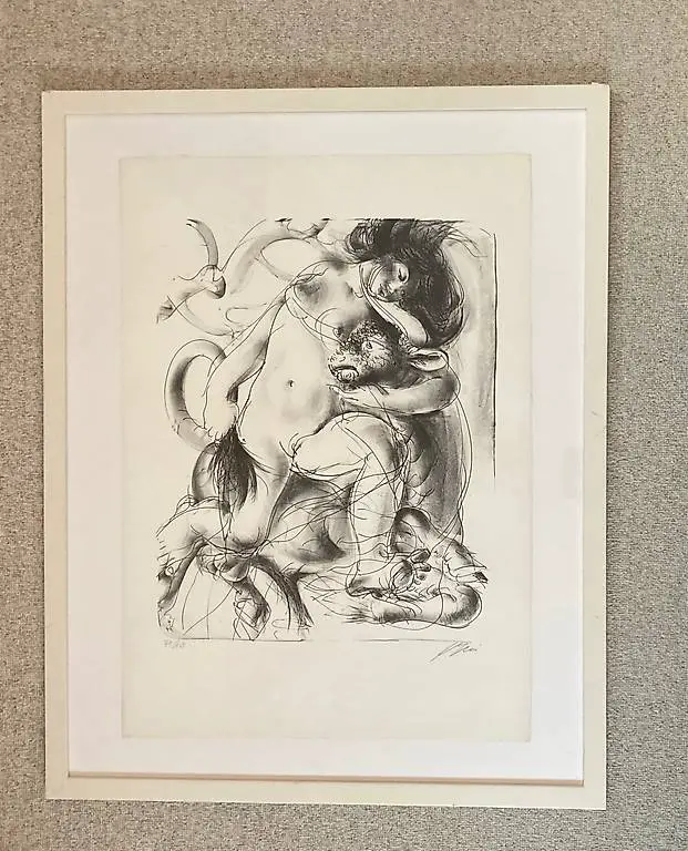 Lithographie von Hans Erni