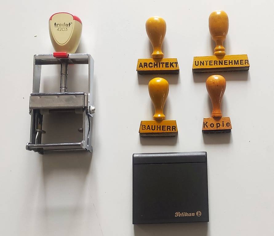 Diverse Stempel inkl. Stempelkissen