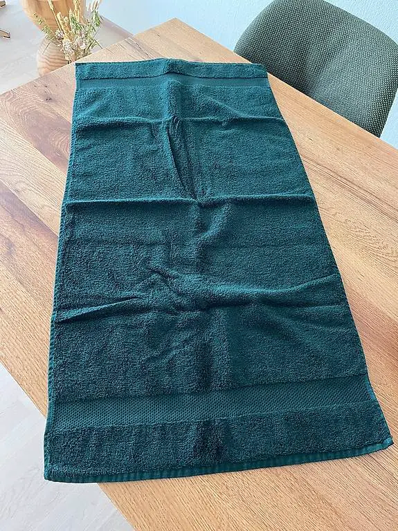 Handtücher (4x) - Grösse: 50 x 100 cm - Waldgrün - Manor