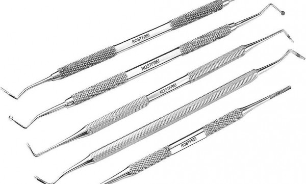  5er Set Eckenheber Eckenfeile Doppelsonde