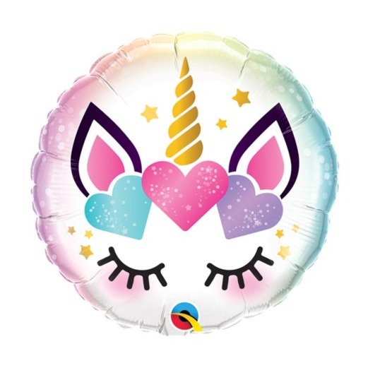 Einhorn Wimpern Folienballon Heliumballon