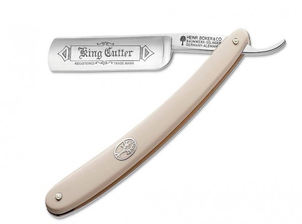 "Neuware " Rasiermesser Böker King Cutter White 5/8" Runder