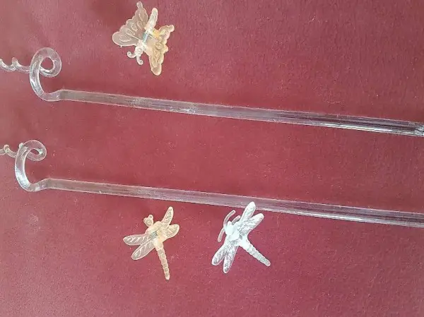 Orchideen Blüten Befestigung Stäbe Glas