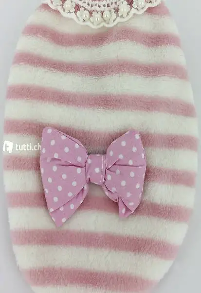  F+M MINNIE Fasergilet rosa,blau für chihuahua Gr.XS