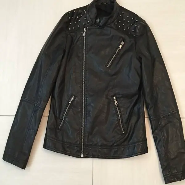 Giacca nuova SISLEY similpelle x ragazzo misura 170