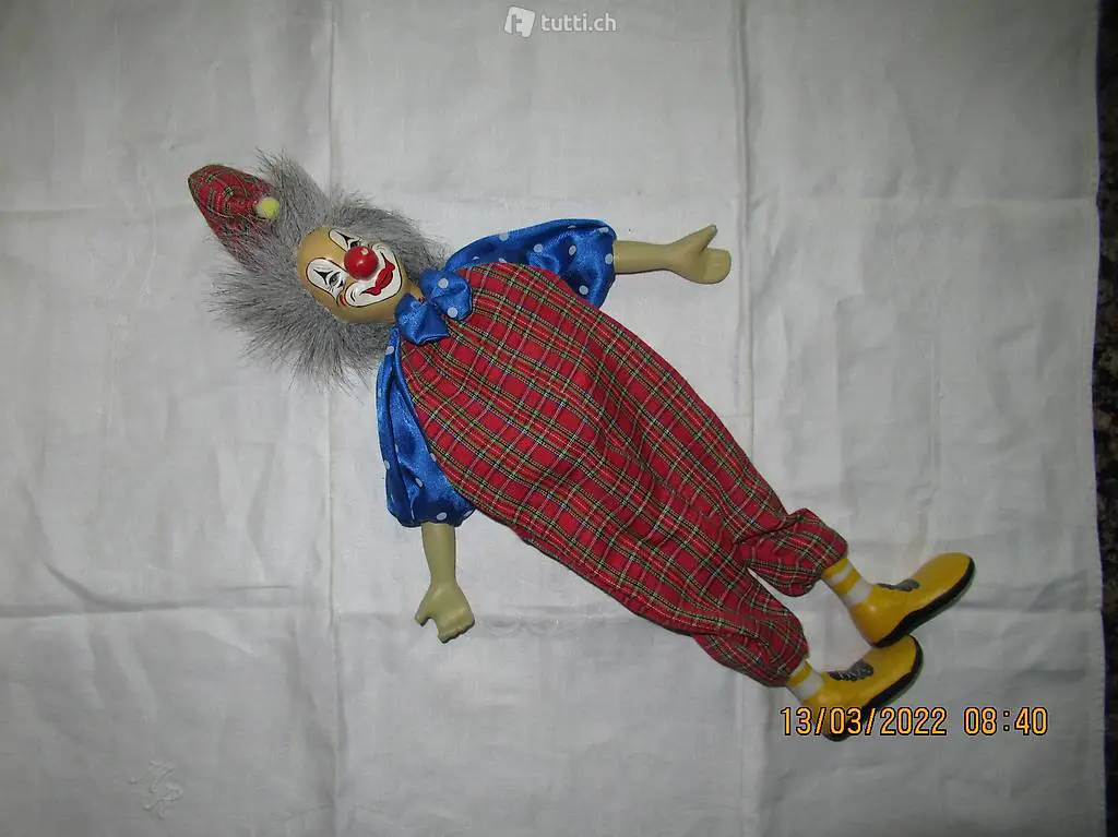 Clown, Sammelstück, voll beweglich, Der Turnclown