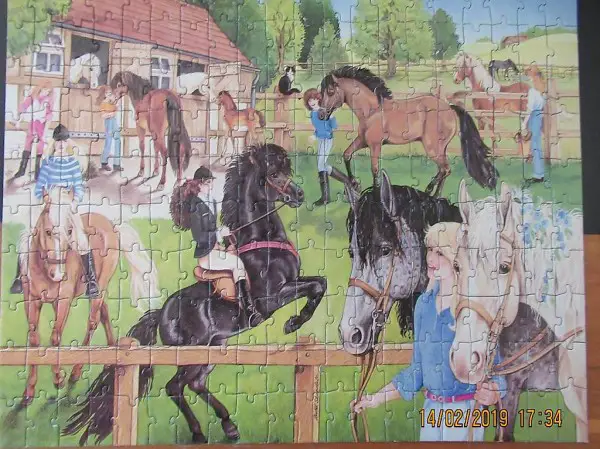  Pferde Puzzle, Pferdehof, Ponyhof, Le Ranch