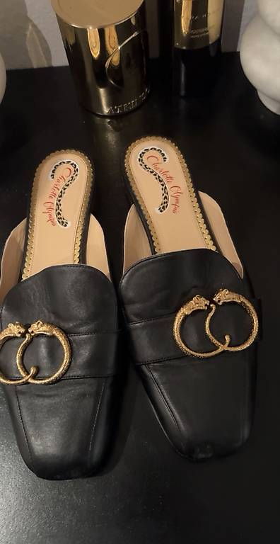 Charlotte Olympia Pantoletten Lammleder