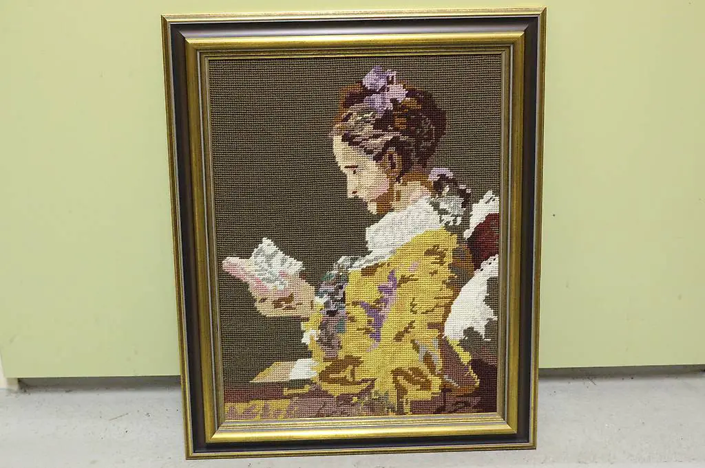 gobeline ""lesende frau""