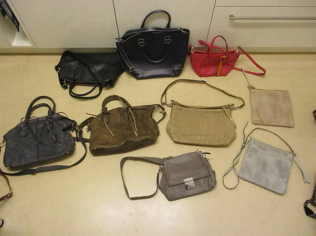 9x Handtasche ABRO Leder Fashion sac à main borsa - TOP