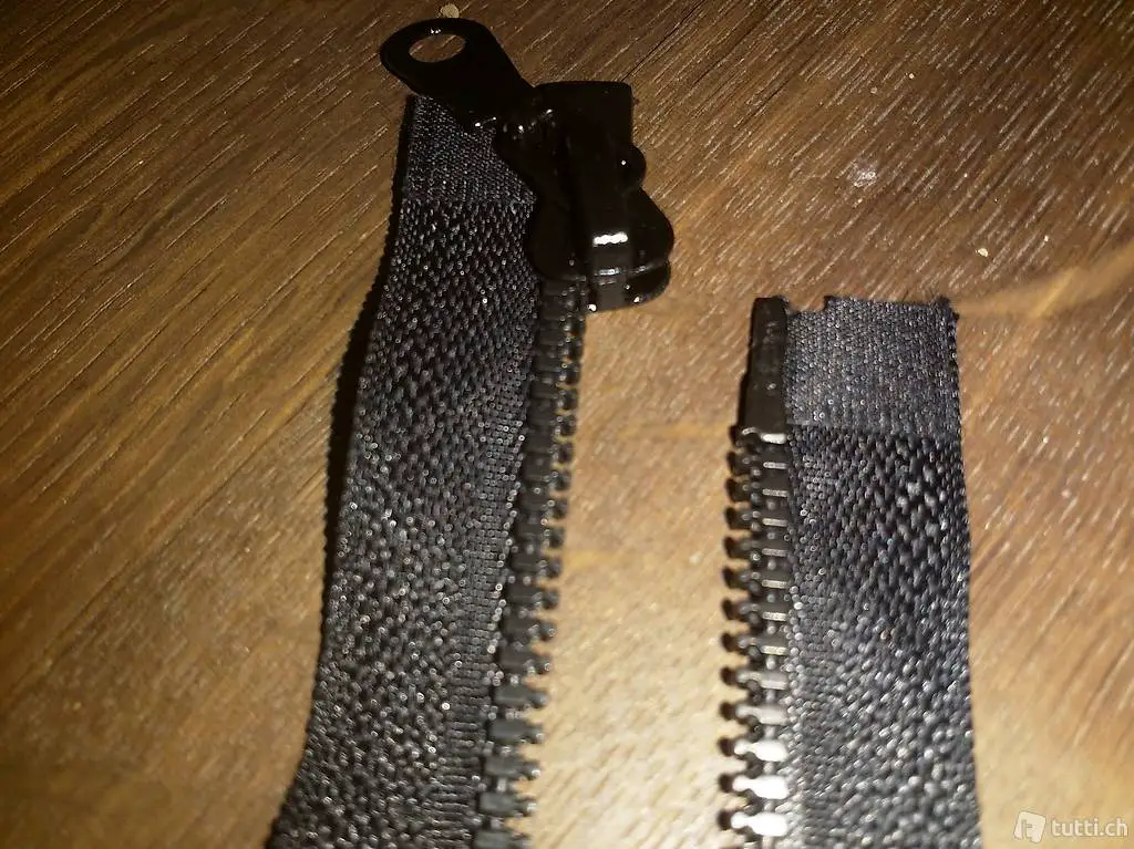 teilbarer Reissverschluss, 60cm, schwarz