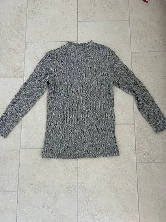 Rollkragenpulli grau