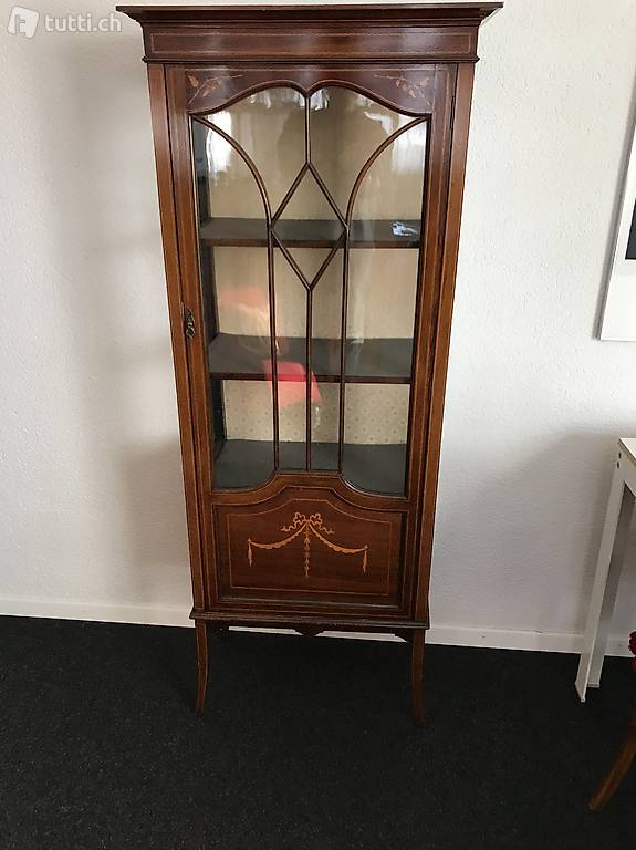 Glasvitrine, englische Schiffsvitrine, Salonvitrine